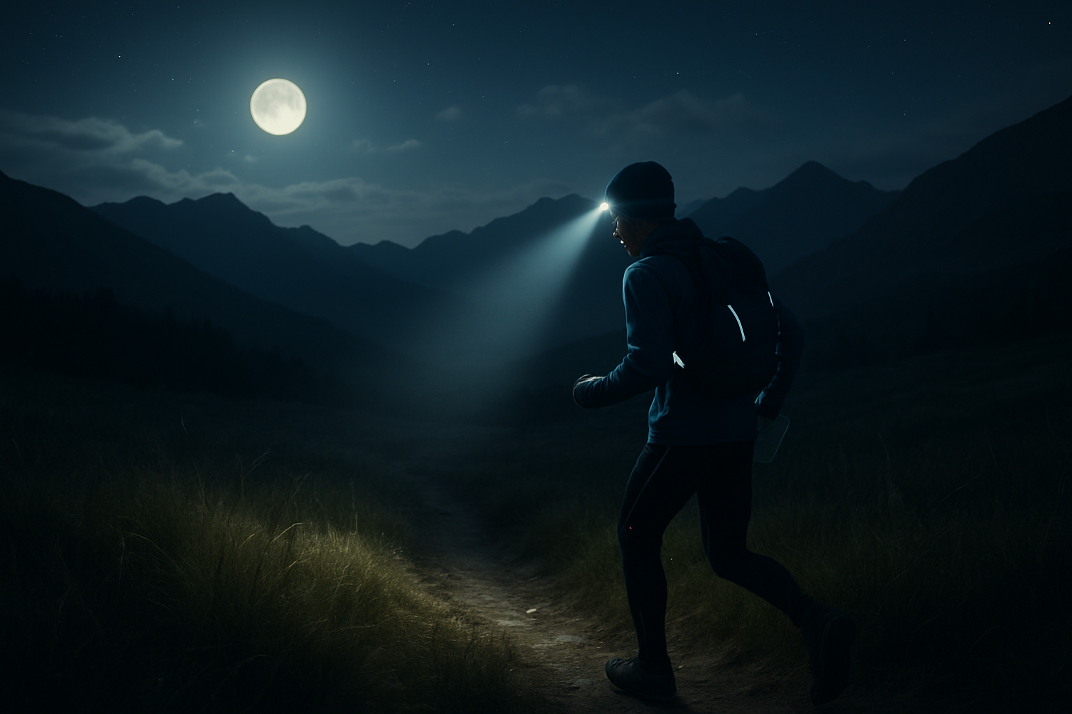 nocne bieganie w górach